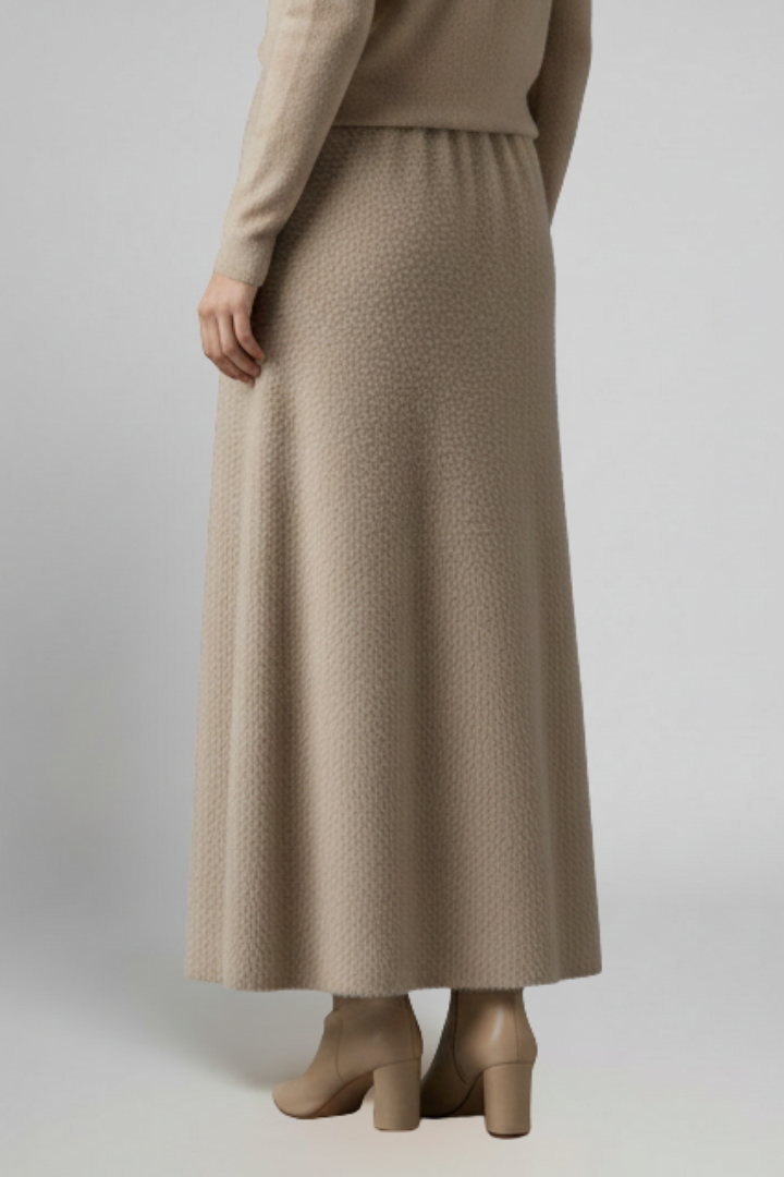 Tala | Women's Maxi Skirt | Elastic Waistband Textured