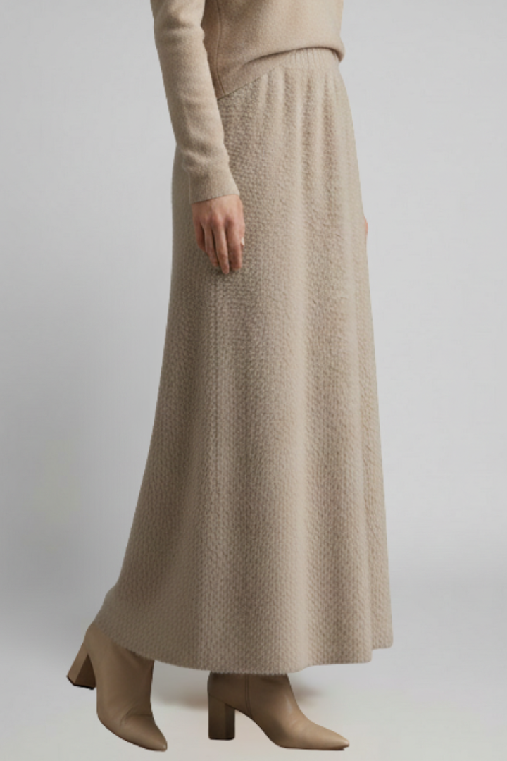 Tala | Women's Maxi Skirt | Elastic Waistband Textured