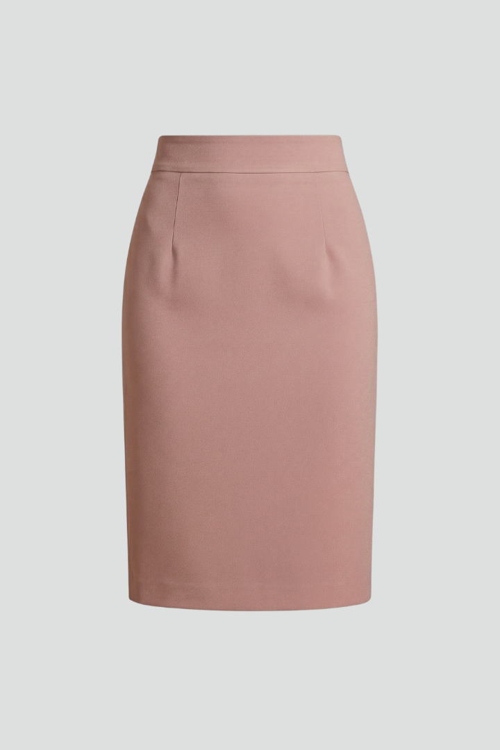 Prokne | Women's Midi Skirt | High Waist Back Slit