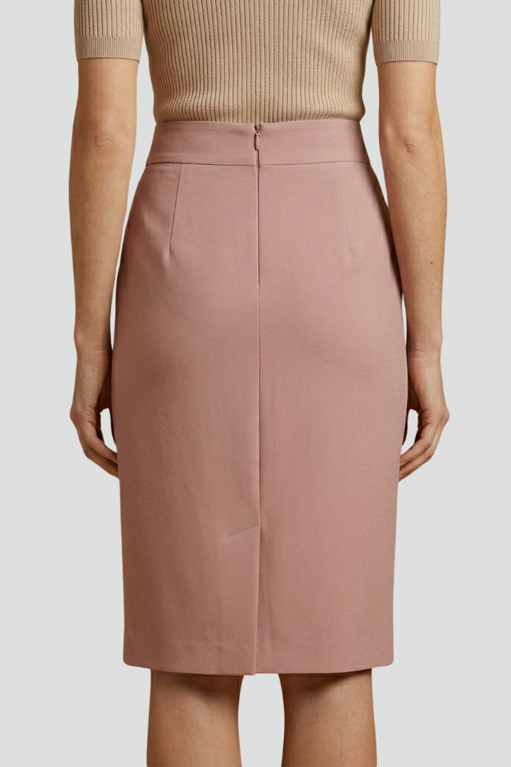 Prokne | Women's Midi Skirt | High Waist Back Slit