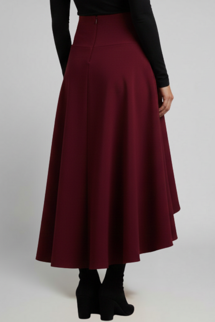 Zara | Women's Midi Skirt | Layered Hem High Waist