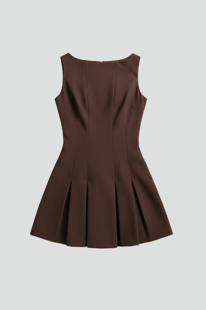 Ulma | Women's Mini Dress | Sleeveless Pleated Skirt