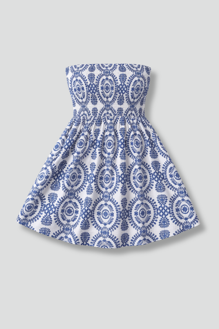 Hale | Women's Mini Dress | Strapless Top Flared Skirt