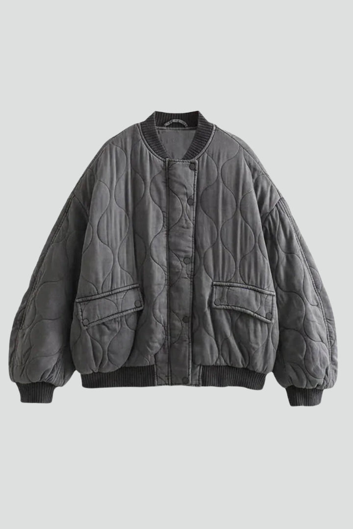 Fionnuala | Women's Oversized Quilted Bomber Jacket