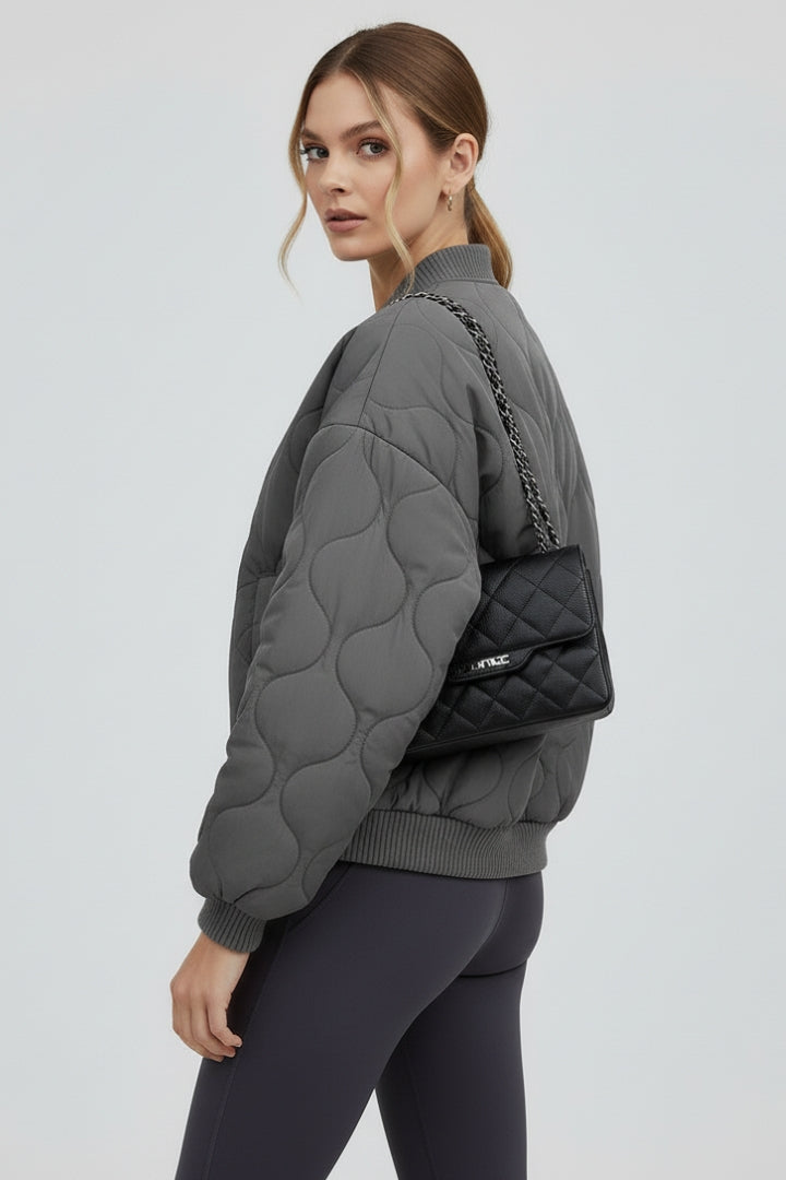 Fionnuala | Women's Oversized Quilted Bomber Jacket