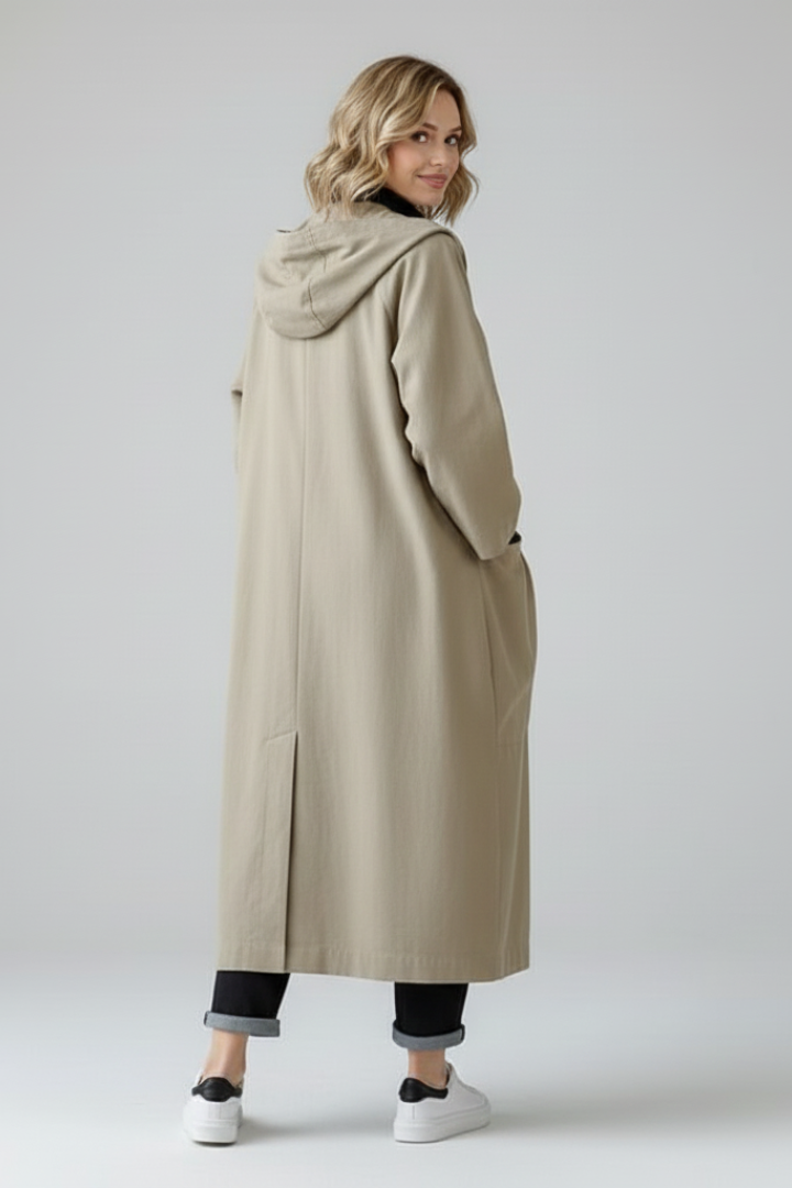 Althaia | Women's Oversized Trench Coat with Hood