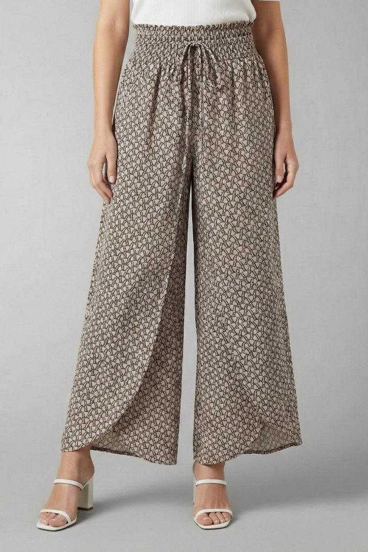 Cala | Women's Palazzo Trousers | Elastic Waist Patterned