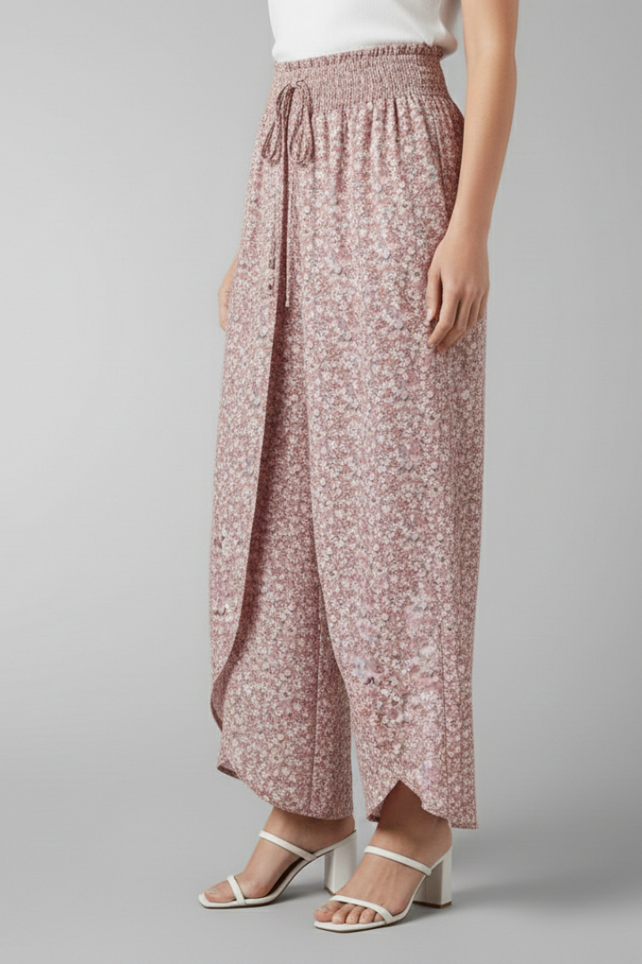 Cala | Women's Palazzo Trousers | Elastic Waist Patterned