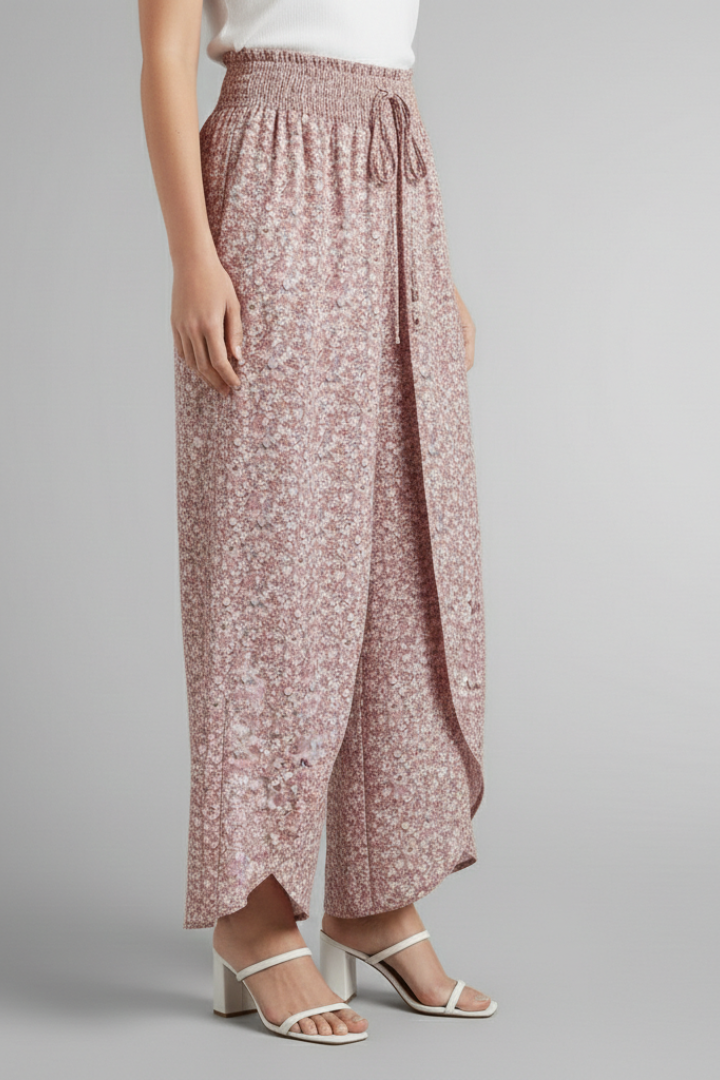 Cala | Women's Palazzo Trousers | Elastic Waist Patterned