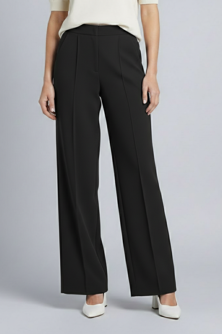 Lala | Women's Palazzo Trousers | High Waist Pleats