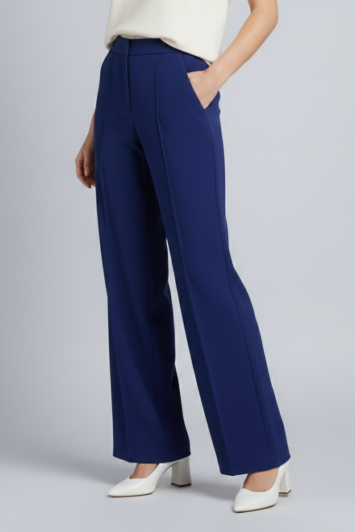 Lala | Women's Palazzo Trousers | High Waist Pleats