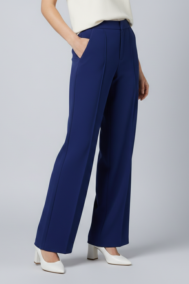 Lala | Women's Palazzo Trousers | High Waist Pleats