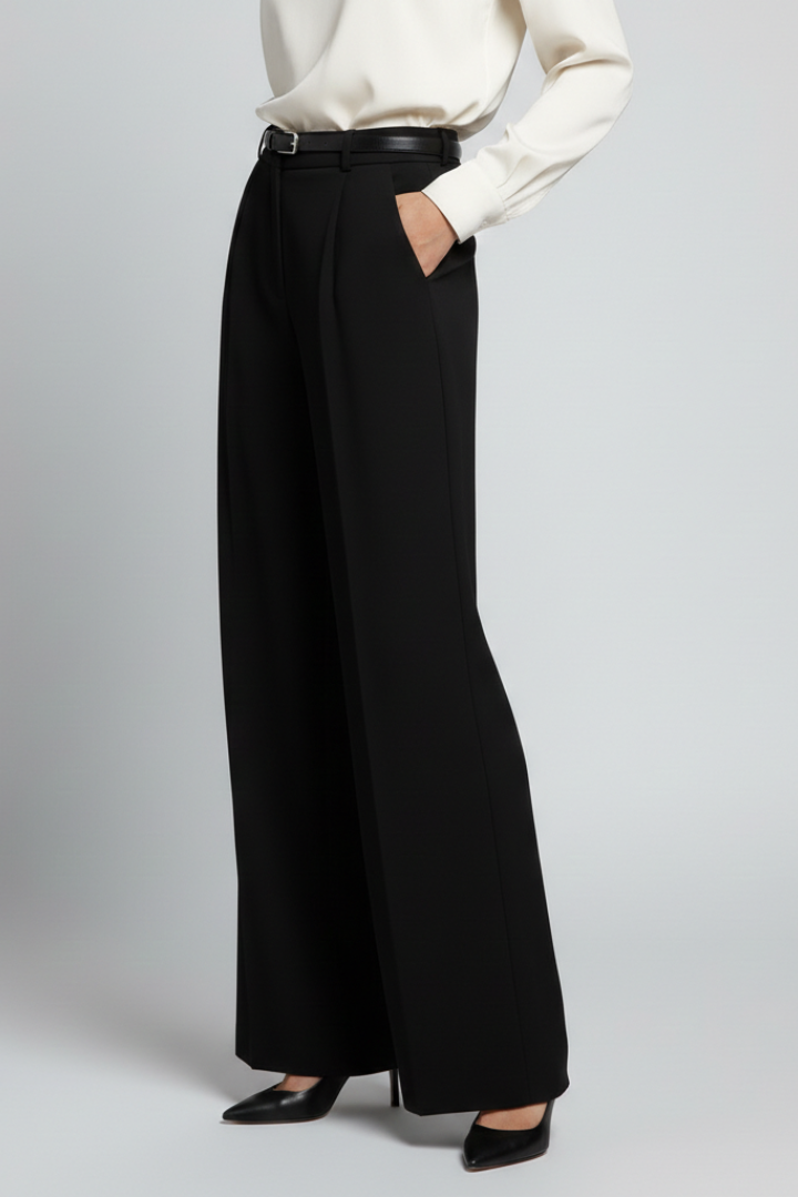 Nala | Women's Palazzo Trousers | High Waist Tie Belt