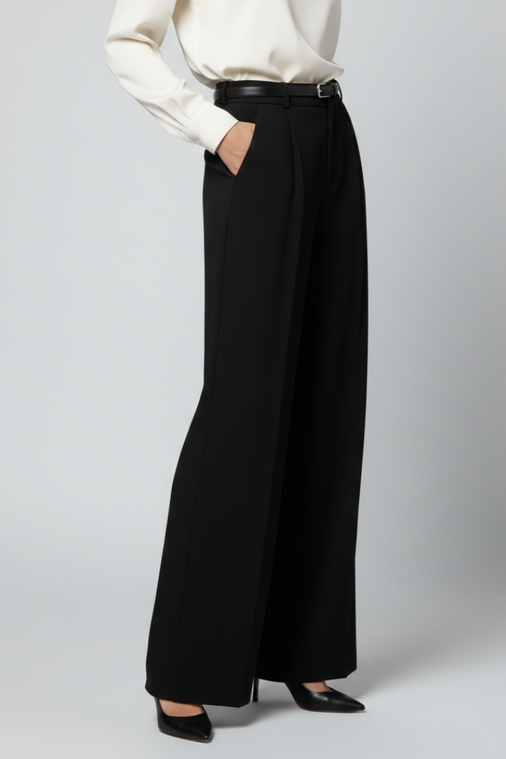 Nala | Women's Palazzo Trousers | High Waist Tie Belt