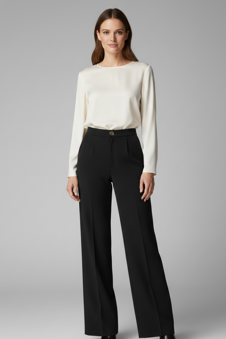 Nora | Women's Palazzo Trousers | High Waist Wide Legs