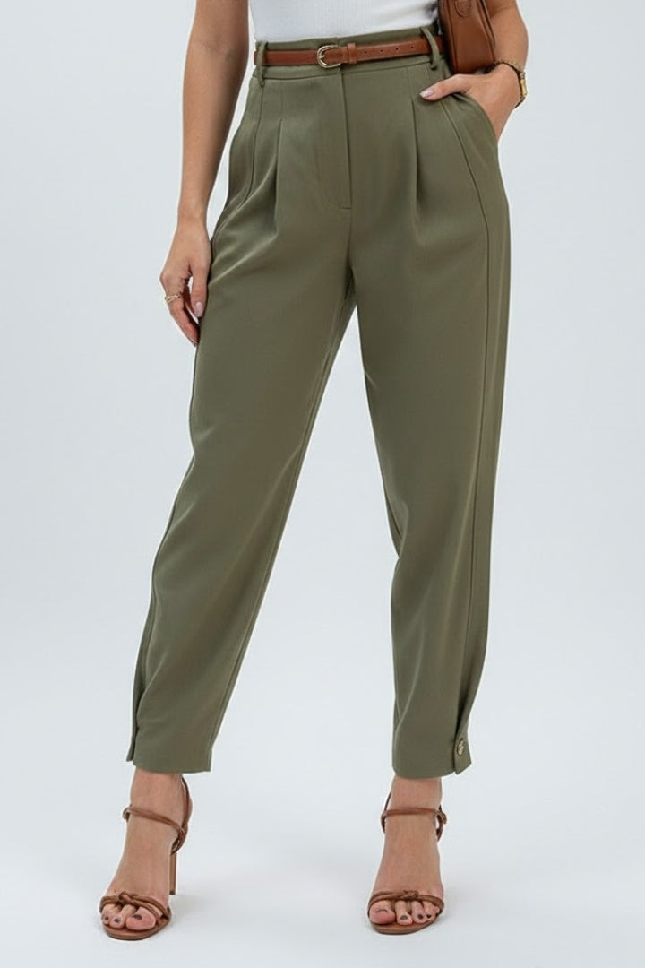 Astrid | Women's Pants | High Waist Tapered Leg