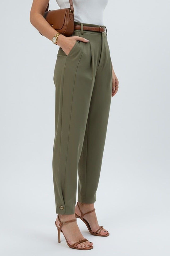 Astrid | Women's Pants | High Waist Tapered Leg