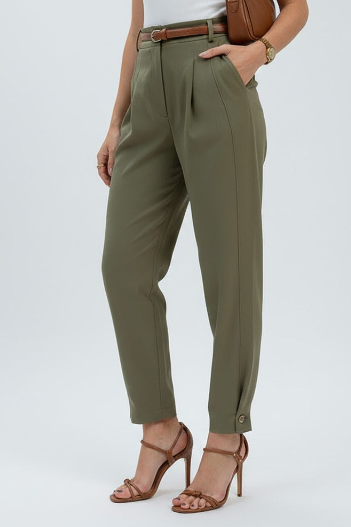 Astrid | Women's Pants | High Waist Tapered Leg