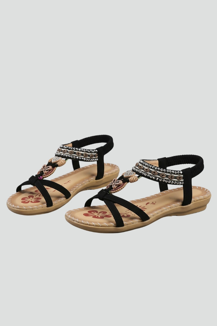 Tova | Women's Platform Sandals | Elastic Bands Cushioned Insole