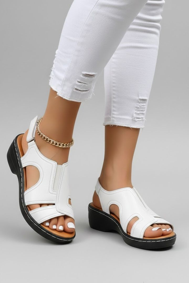 Xara | Women's Platform Sandals | Open Toe Cutout Upper