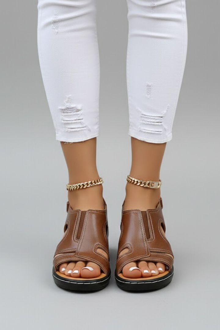 Xara | Women's Platform Sandals | Open Toe Cutout Upper