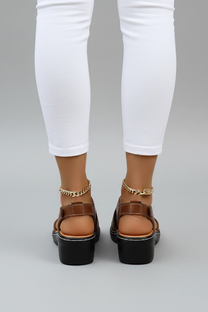 Xara | Women's Platform Sandals | Open Toe Cutout Upper