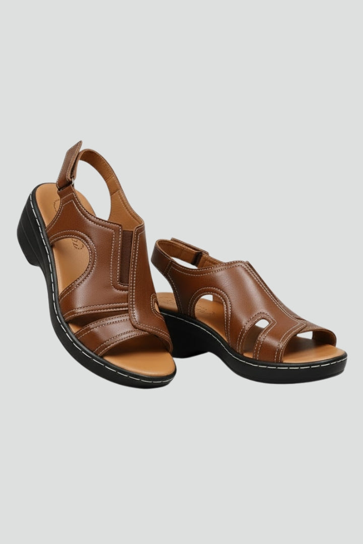 Xara | Women's Platform Sandals | Open Toe Cutout Upper