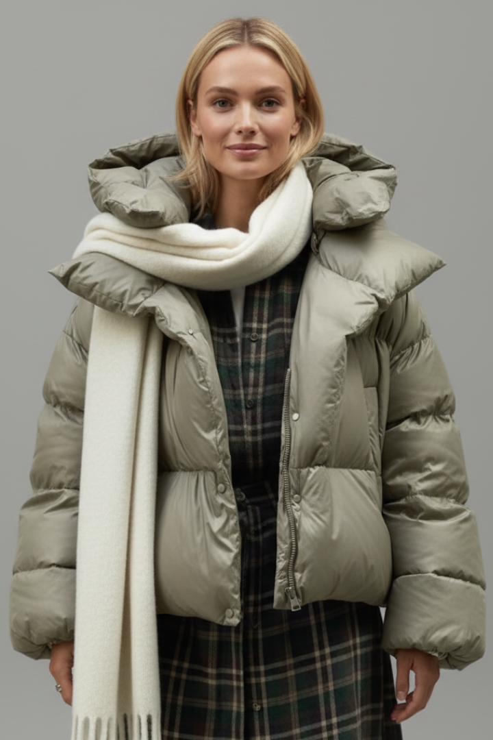 Kirke | Women's Puffer Jacket | Thick Padding Shiny Finish