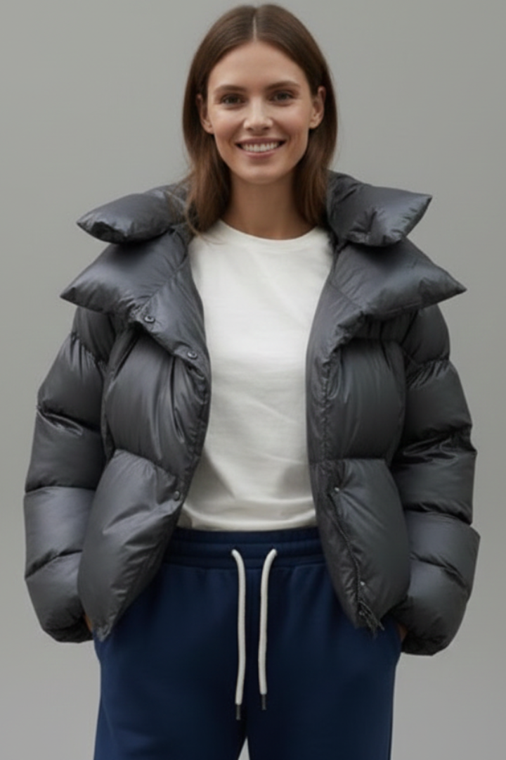 Kirke | Women's Puffer Jacket | Thick Padding Shiny Finish