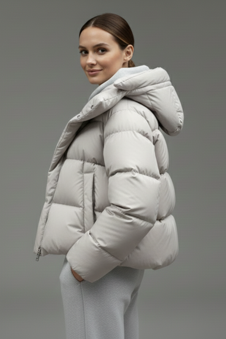 Kirke | Women's Puffer Jacket | Thick Padding Shiny Finish