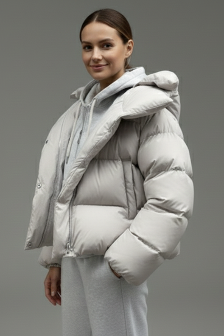 Kirke | Women's Puffer Jacket | Thick Padding Shiny Finish
