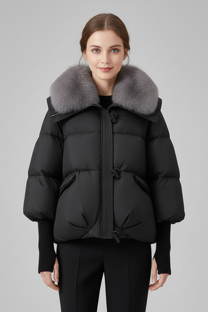 Perimede | Women's Puffer Jacket | Zip & Flap Pockets