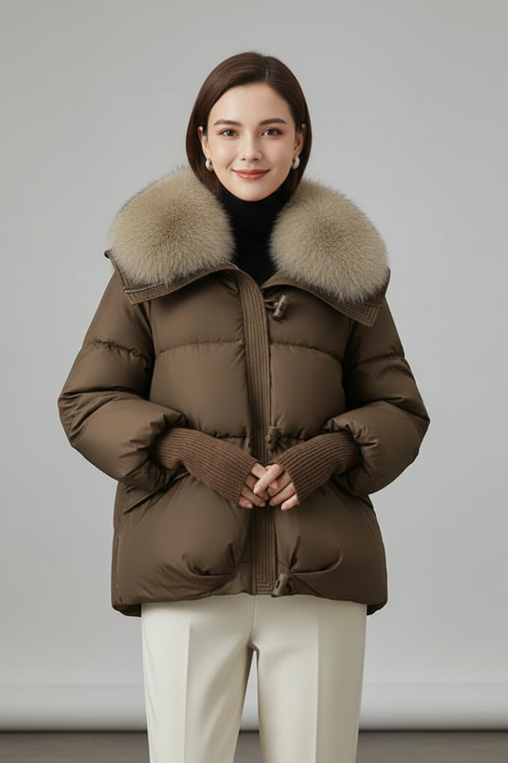 Perimede | Women's Puffer Jacket | Zip & Flap Pockets