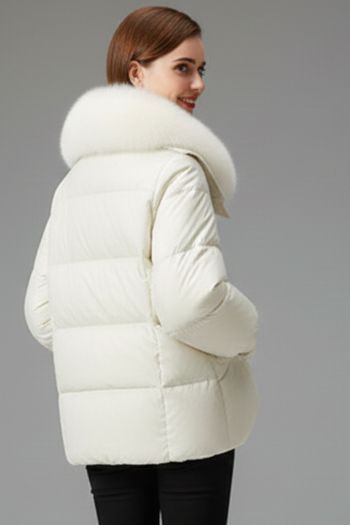 Perimede | Women's Puffer Jacket | Zip & Flap Pockets