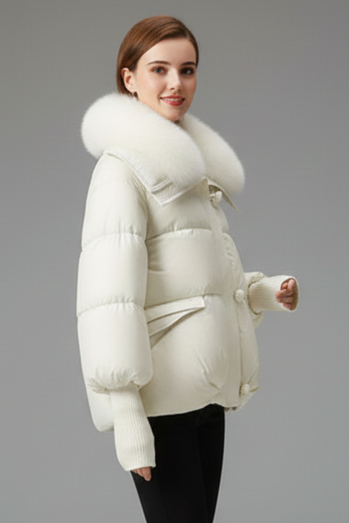 Perimede | Women's Puffer Jacket | Zip & Flap Pockets