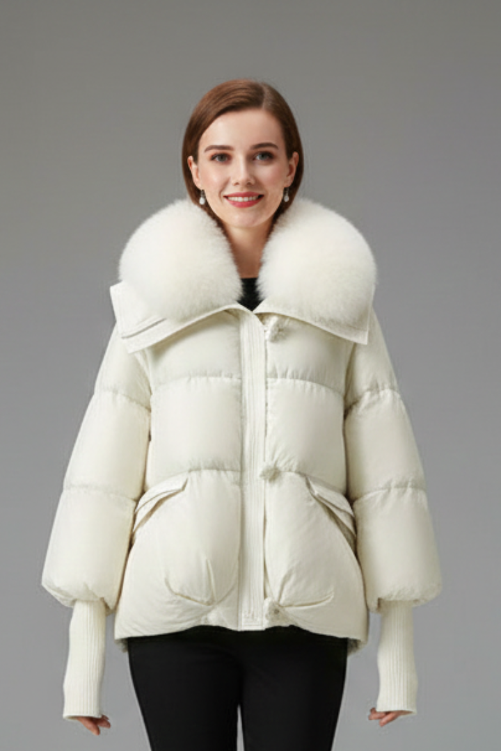 Perimede | Women's Puffer Jacket | Zip & Flap Pockets