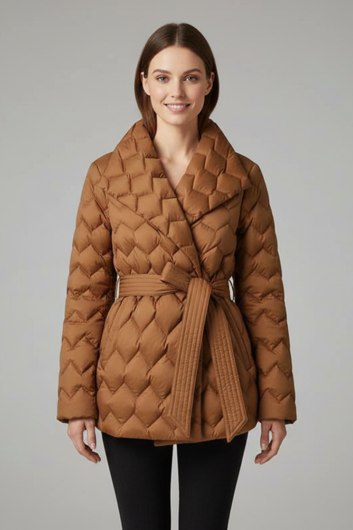 Oswyn | Women's Quilted Coat with Belt