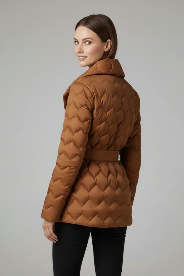 Oswyn | Women's Quilted Coat with Belt