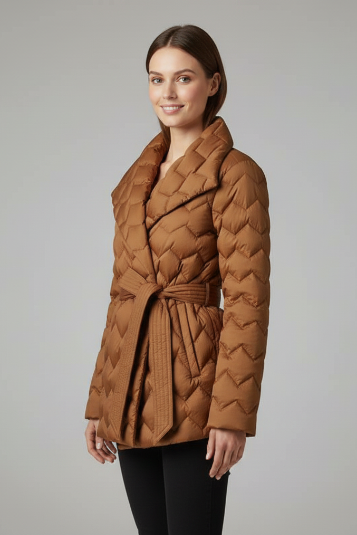 Oswyn | Women's Quilted Coat with Belt