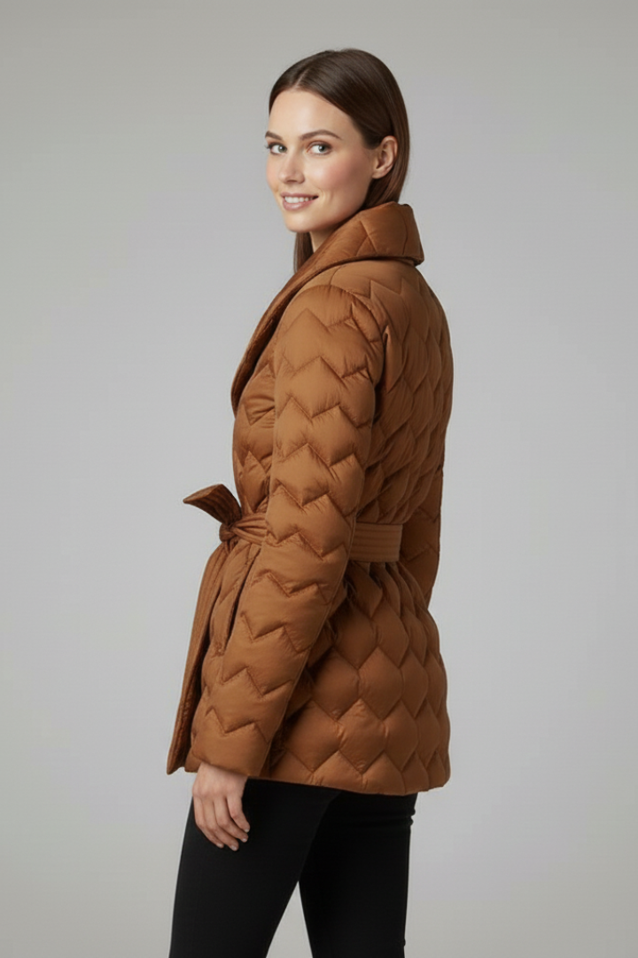 Oswyn | Women's Quilted Coat with Belt