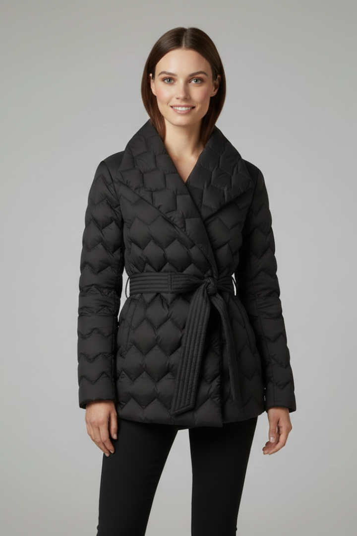 Oswyn | Women's Quilted Coat with Belt