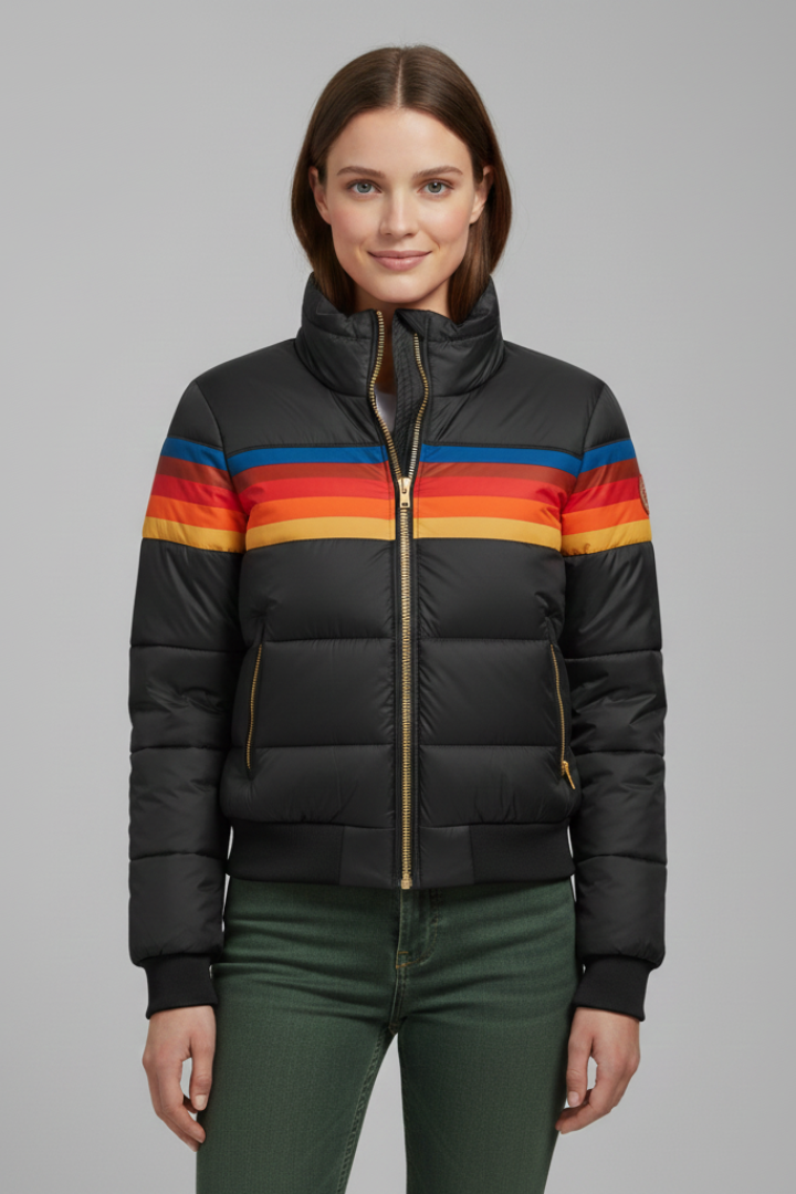 Oddrun | Women's Quilted Hooded Jacket with Zip