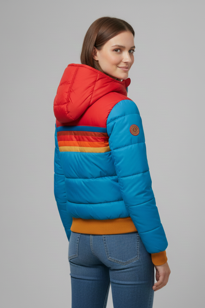 Oddrun | Women's Quilted Hooded Jacket with Zip