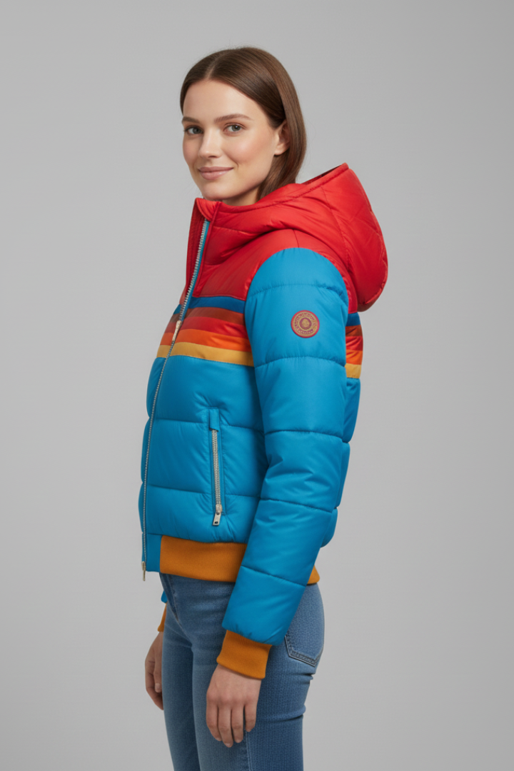 Oddrun | Women's Quilted Hooded Jacket with Zip
