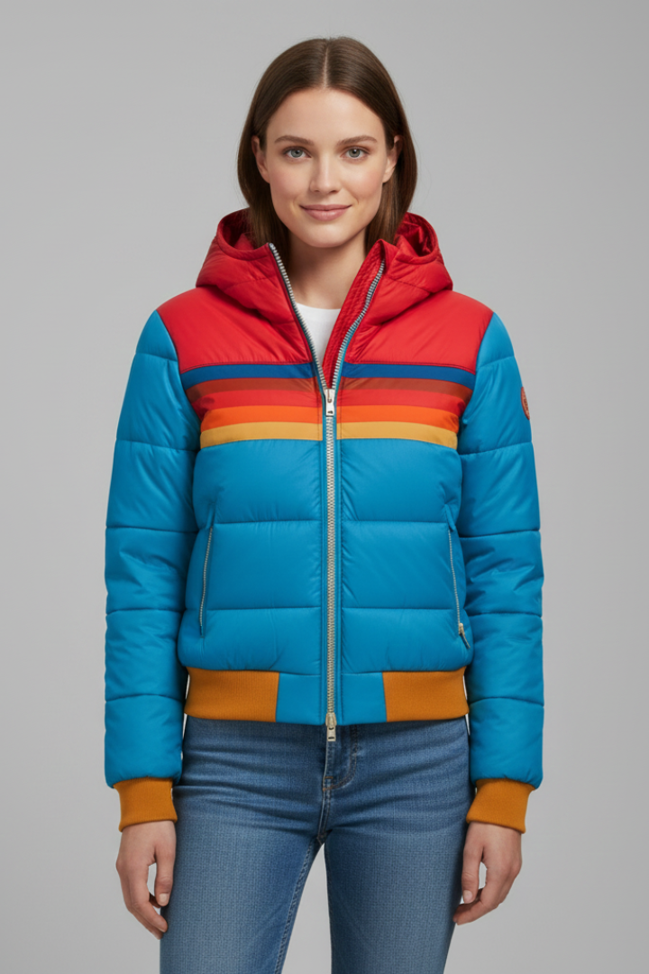 Oddrun | Women's Quilted Hooded Jacket with Zip