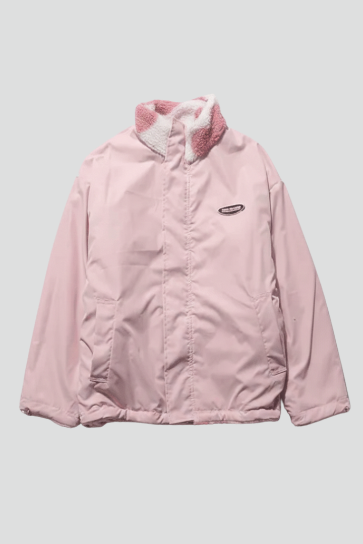 Fiamma | Women's Reversible Coat | Heart Pattern Hood