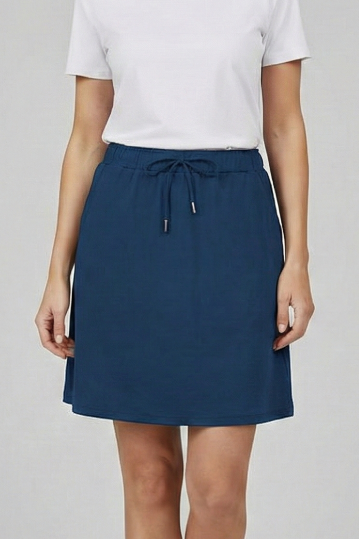 Uma | Women's Skirt | Drawstring Waist Built-In Shorts