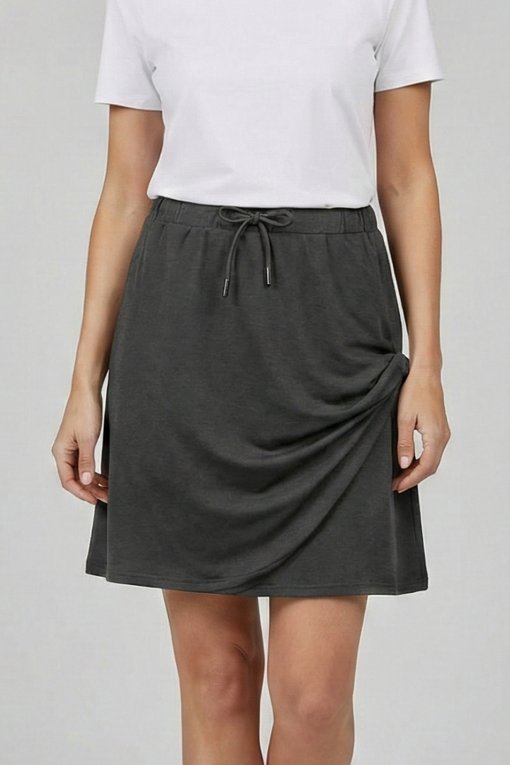 Uma | Women's Skirt | Drawstring Waist Built-In Shorts