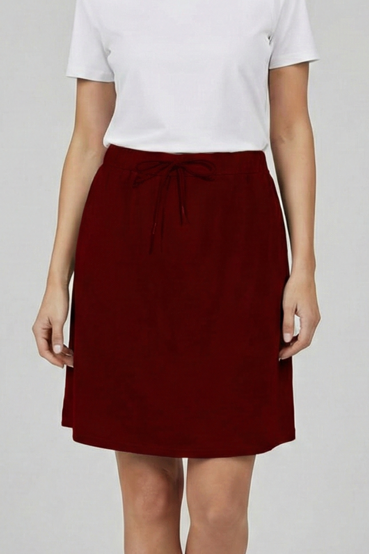 Uma | Women's Skirt | Drawstring Waist Built-In Shorts