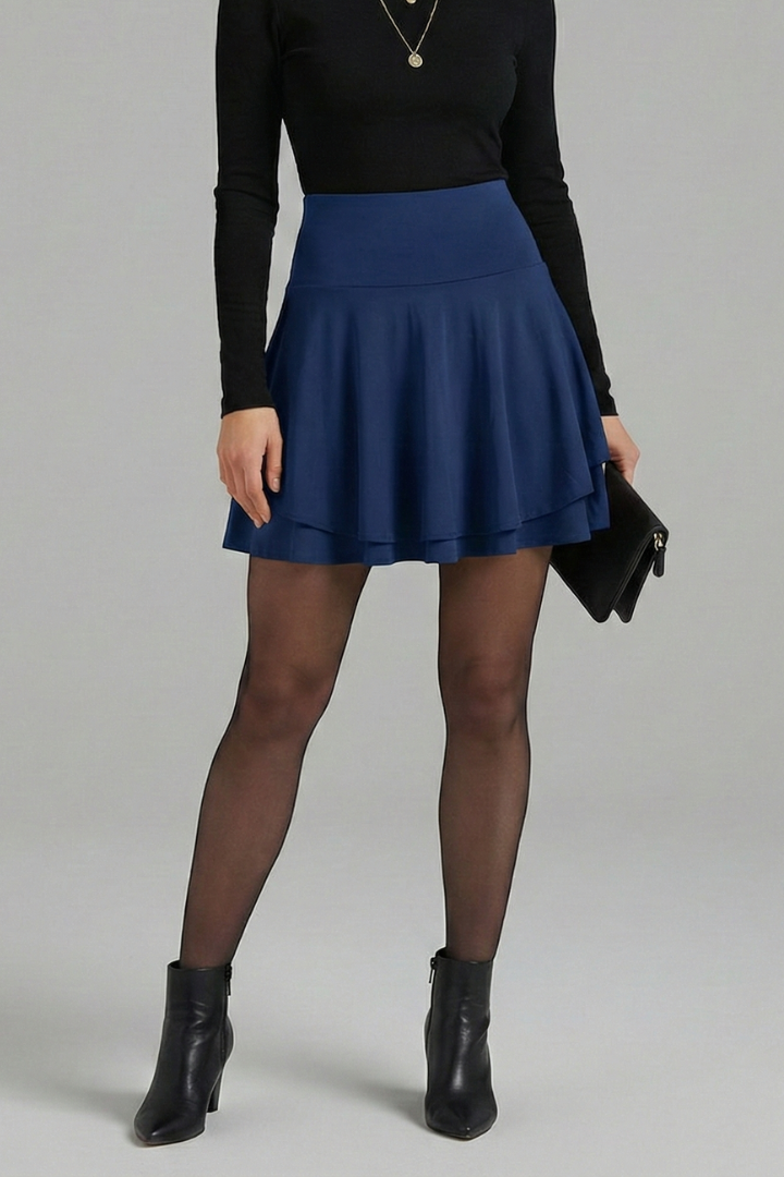 Lucretia | Women's Skirt | High Waist Built-In Shorts